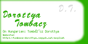 dorottya tombacz business card